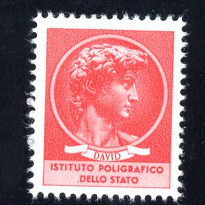 Testa David Michelangelo Prova in rosso dentellatura a blocco