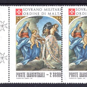 SMOM - Natale '78 n. 155 "La Vergine" varietà MNH