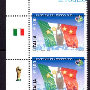Calcio Italia Campione 2006 foglietto varietà
