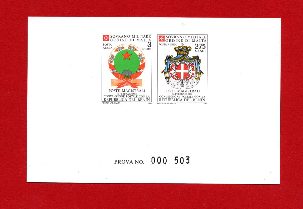 SMOM 1969 Uniformi n. 36/40 serie non dentellata senza filigrana