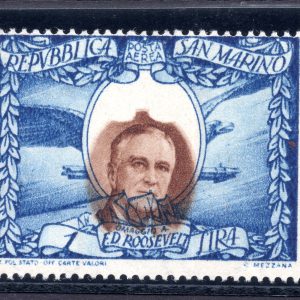 Roosevelt Lire 31 P.A. n. 65b coppia non dentellata - MNH