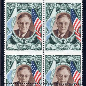 Roosevelt Lire 31 P.A. n. 65b coppia non dentellata - MNH