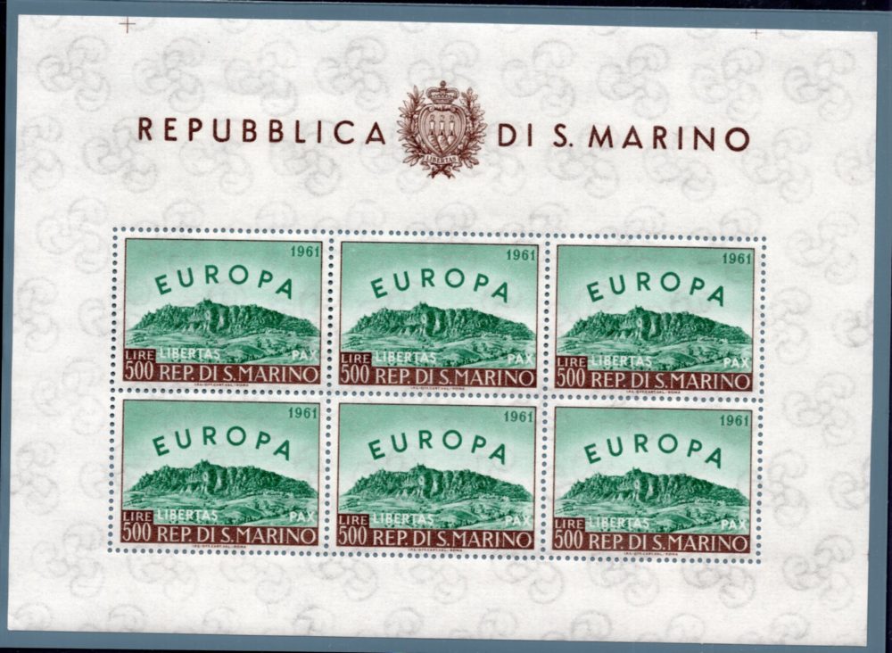 Europa 1961 foglietto n. 23 MNH