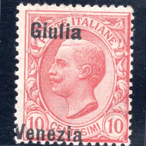 Venezia Giulia - Cent. 5 n. 21eac soprastampa spostata - MNH