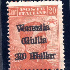 Venezia Giulia - Cent. 5 n. 21eac soprastampa spostata - MNH