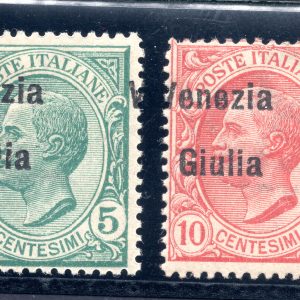 Venezia Giulia - Cent. 5 n. 21eac soprastampa spostata - MNH