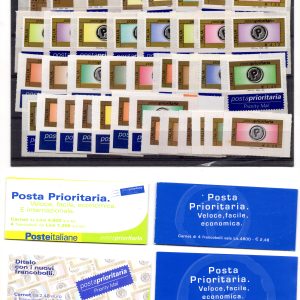 Posta Prioritaria serie completa 38 valori e 4 libretti