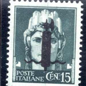 GNR Cent. 50 n. 477a soprastampa capovolta - MNH