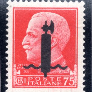 GNR Cent. 50 n. 477a soprastampa capovolta - MNH