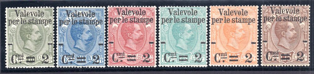 Valevole per Stampe n. 50/55 serie completa di ottima qualità