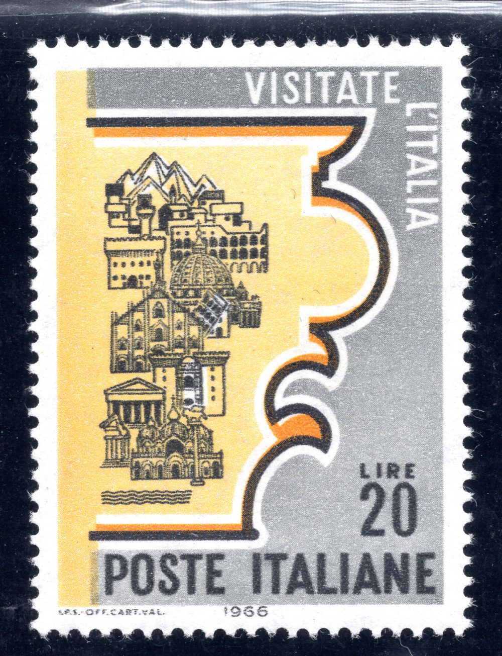 Propaganda del turismo 1966 varietà giallo spostato