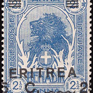 Eritrea - Leoni 25 c. n. 58hb varietà