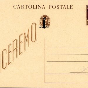 C.P. RSI Cent. 30 "Fascetto" soprastampa in nero di Genova n. C 104A -