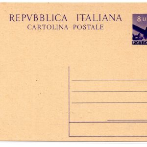 C.P. Democratica Lire 8 n. C 134 nuovo