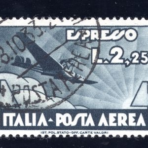 Espresso Aereo Lire 2,25 Posta Aerea n. 44 usato