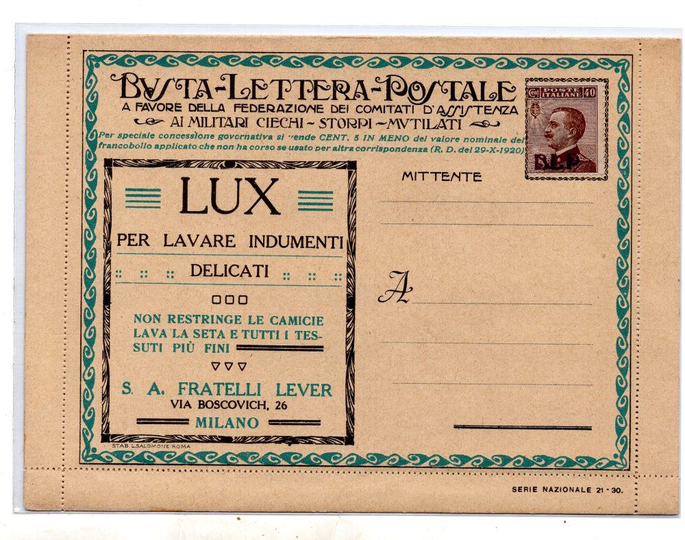 Nazionale 21-30 "Lux" - B.L.P (cartoncino giallo)