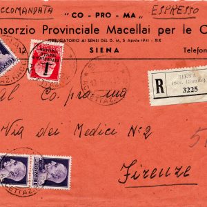 Pacchi Postali 3 lire "Nodo di Savoia" n. 14 coppia verticale b. di f. varietà