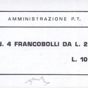 1952 - Libretto Ministeriale "OMAGGIO" con le emissioni dell'anno