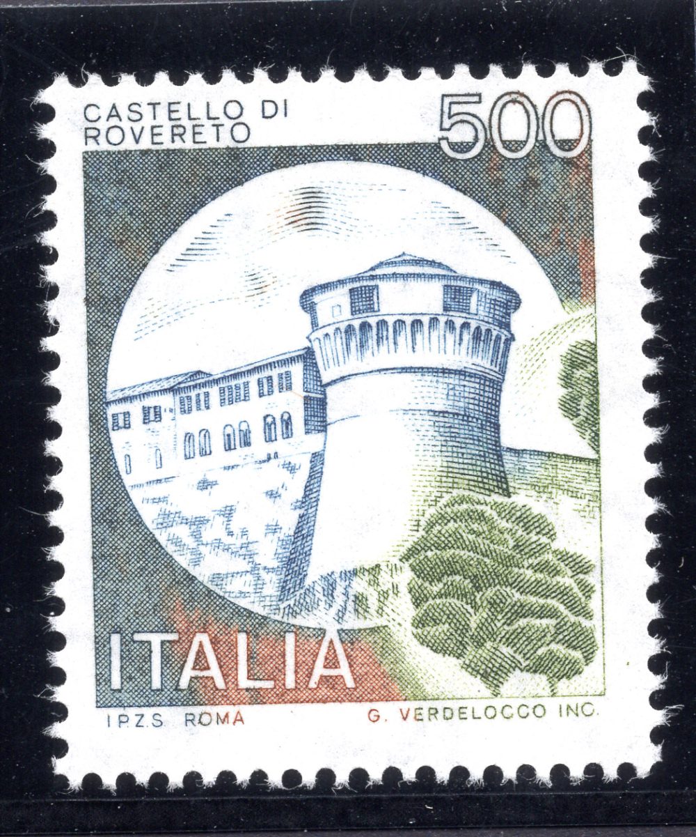 Castelli Lire 500 n. 1522C (vedi nota) varietà