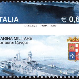 Marina Militare "Portaerei Cavour" € 0,60 n. 2888 varietà