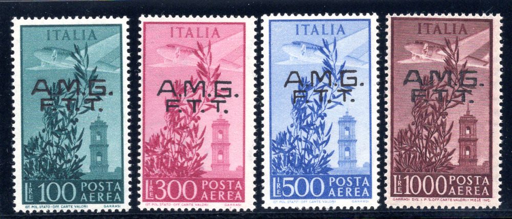 Trieste A - Posta Aerea "Campidoglio" soprastampa su 2 righe