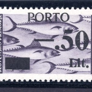 Litorale Sloveno - Segnatasse "Porto" Cent. 50 su 20 l. n. 6A/III