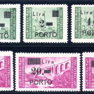 Litorale Sloveno - Segnatasse "Porto" n. 8/13 serie di ottima qualità