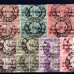 Trento e Trieste - Francobolli d'Italia soprastampati n. 1/11