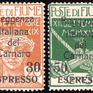 Fiume - Reggenza Italiana del Carnaro Espressi n. 3/4