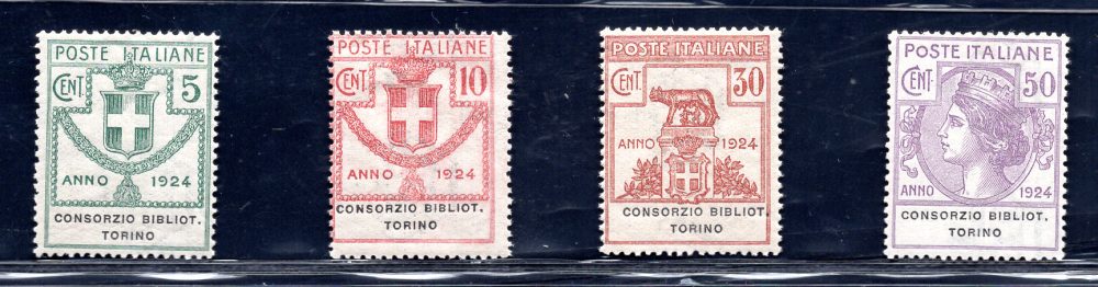 Parastatali "Consorzio Bibliot. Torino" n. 30/33 - MNH