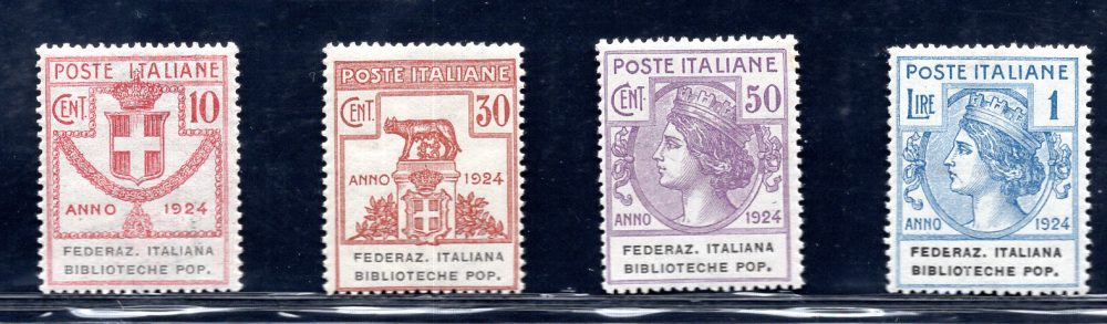 Parastatali "Federazione Italiana Bibliot. Pop." n. 34/37 - MNH