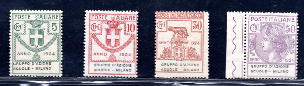 Parastatali "Gruppo d'Azione Scuole Milano" n. 38/41 - MNH