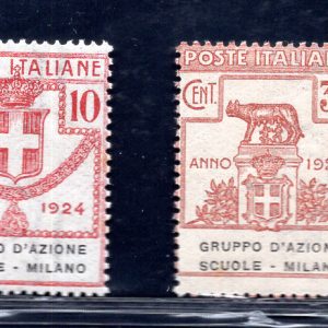 Parastatali "Gruppo d'Azione Scuole Milano" n. 38/41 - MNH