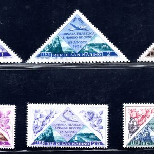 1952 Giornata della Filatelia posta aerea n. 103/108 - MNH