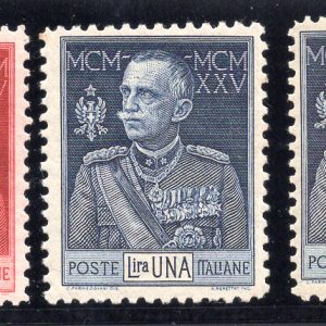 Giubileo del Re n. 189/191 dentellatura 11 - MNH