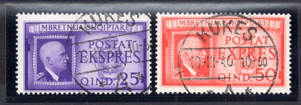 Albania Occ. Italiana - Espressi n. 1/2 serie usata
