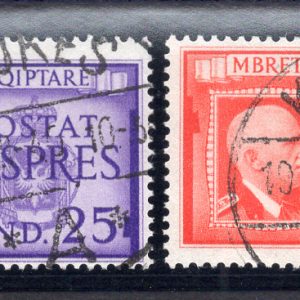 Albania Occ. Italiana - Espressi n. 1/2 serie usata