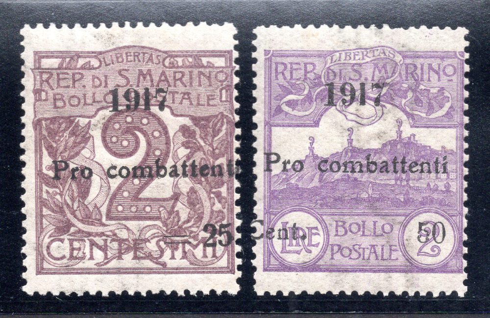 1917 Pro Combattenti n. 51/52 serie MNH