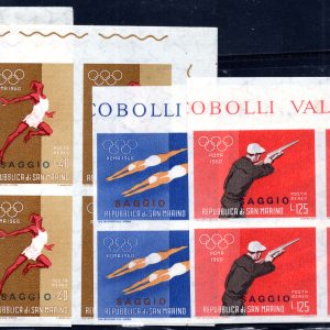 Olimpiadi di Roma P.A. 132/135 quartina Saggio"- MNH