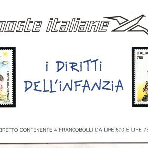 1991 Libretto Diritti dell'Infanzia Unificato LR 7