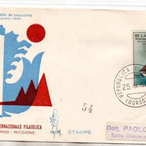 8° Giornata filatelica n. 449 su FDC Venetia viaggiata