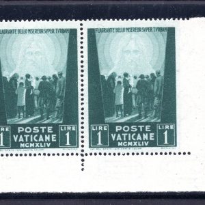 Prigionieri 1 lira n. 99da non dentellato a destra - MNH