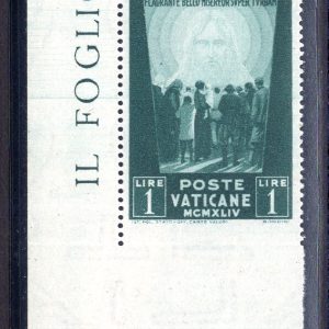 Prigionieri 1 lira n. 99caa non dentellato in basso - MNH