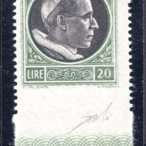 Medaglioncini 20 lire n. 98da non dentellato in basso - MNH