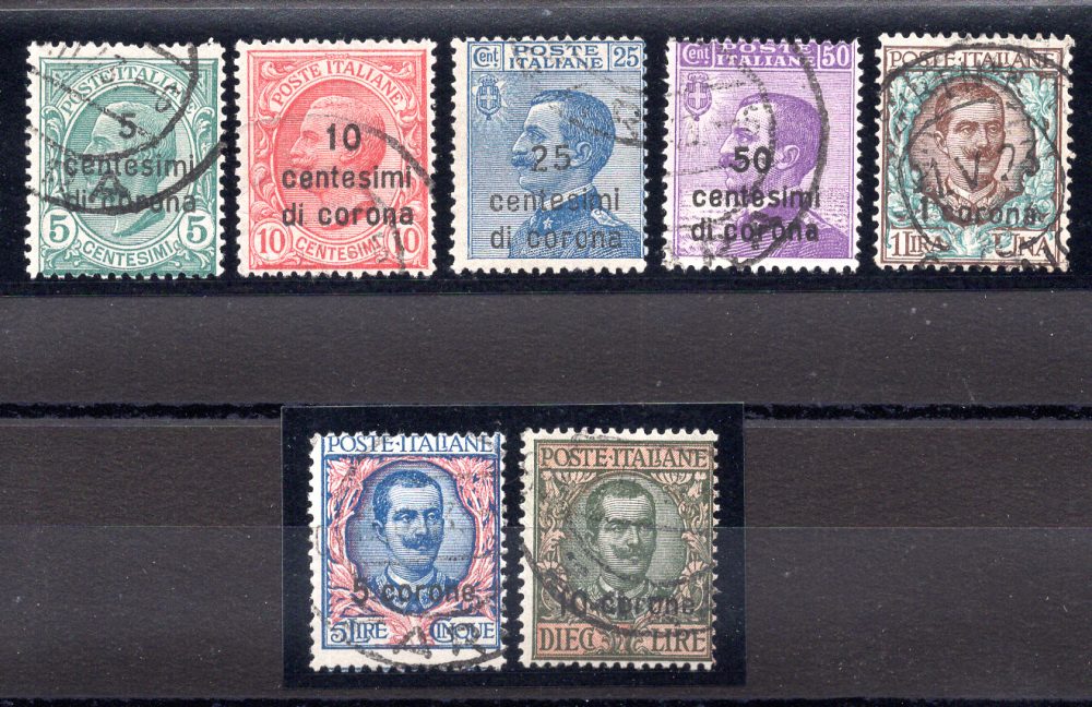 Dalmazia soprastampati n. 2/8 serie usata