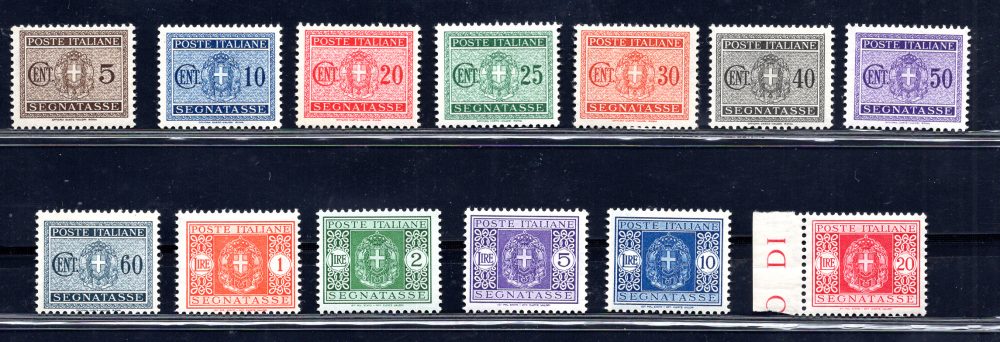 1934 Segnatasse stemma con fasci n. 34/46 -  MNH