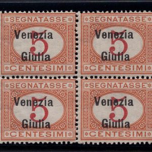 Venezia Giulia - Segnatasse 5 c. lettera "a" di carattere diverso MNH