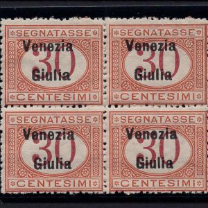 Venezia Giulia - Segnatasse 30 c. lettera "a" di carattere diverso MNH