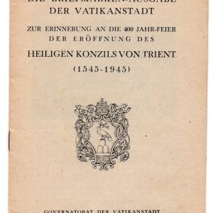 Concilio di Trento n. 110/121 libretto del Governatorato in tedesco