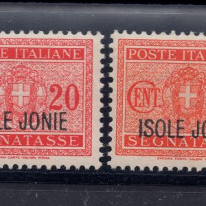 Isole Jonie segnatasse n. 1/4 - MNH